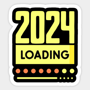 New Year 2024 loading Sticker